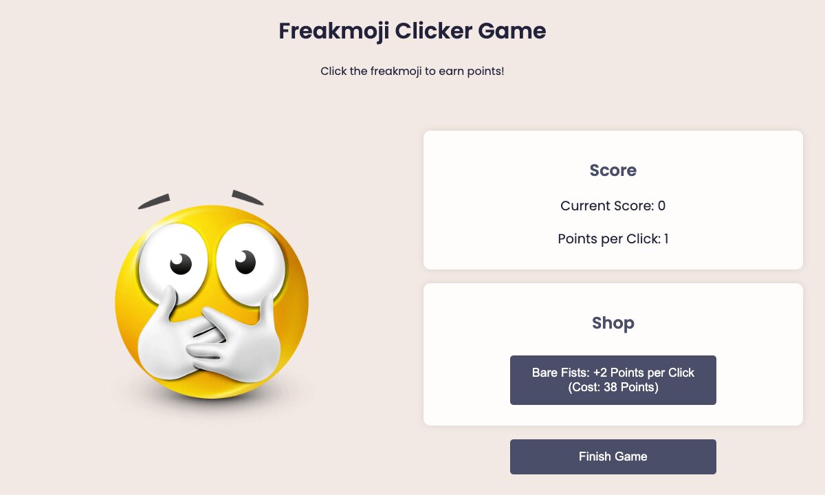 Freakmoji Clicker: the emoji, score and shop